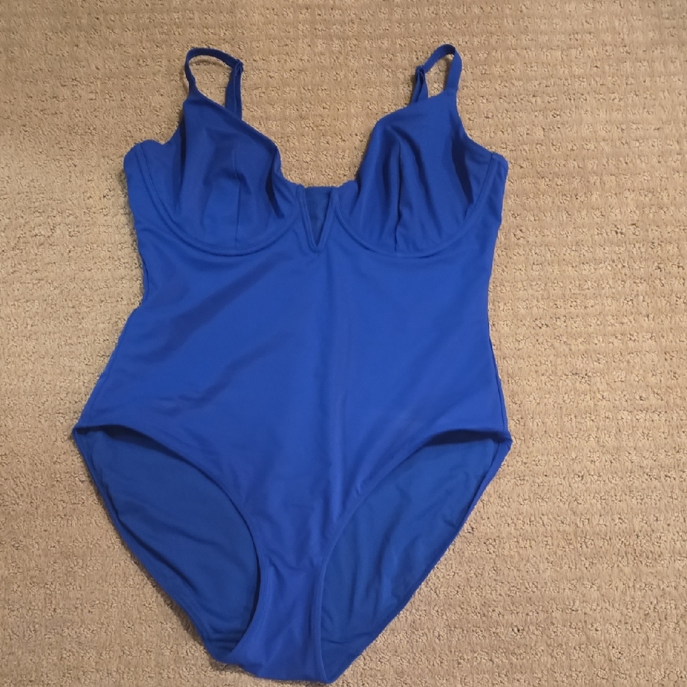 Blue Women's One Piece Swimsuit